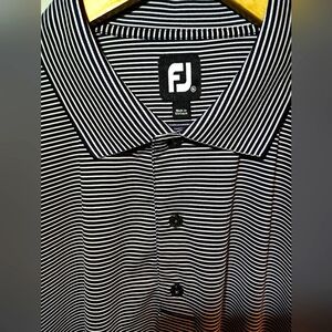 FOOTJOY Talis Park Golf Club Polo Shirt XXL B&W (Naples, FL)